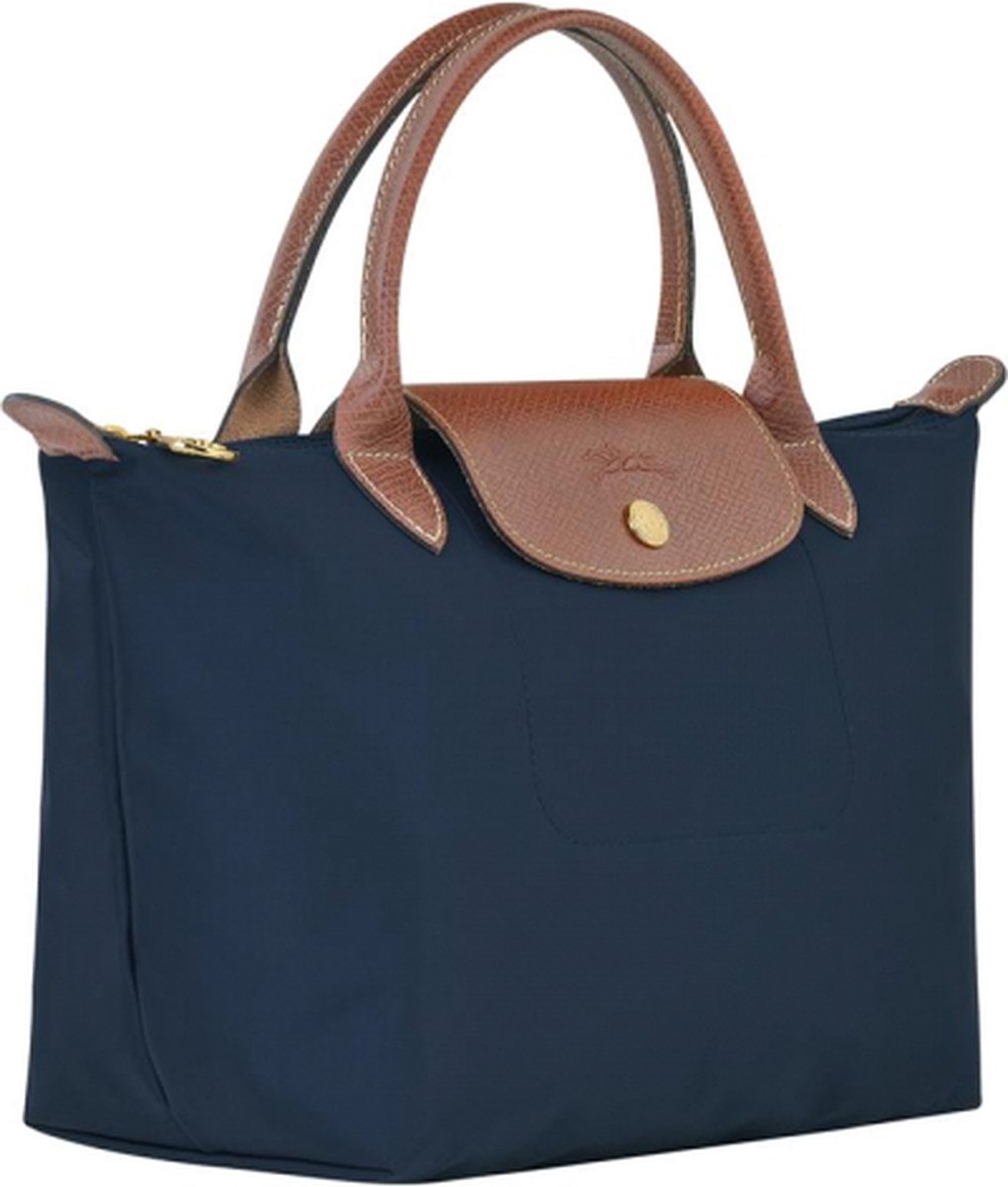 Longchamp - Stor Le Pliage Tote, Marineblå