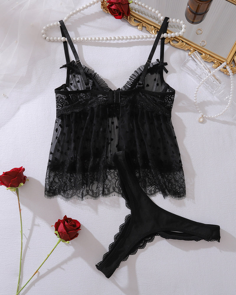 Rosa™ | Ensemble-top og mesh sensuel & trusse