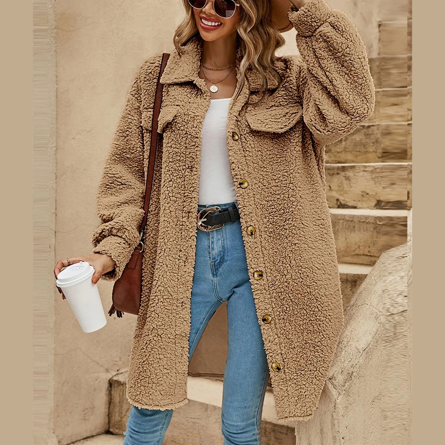 Esme | Afslappet cardigan kontorkåbe