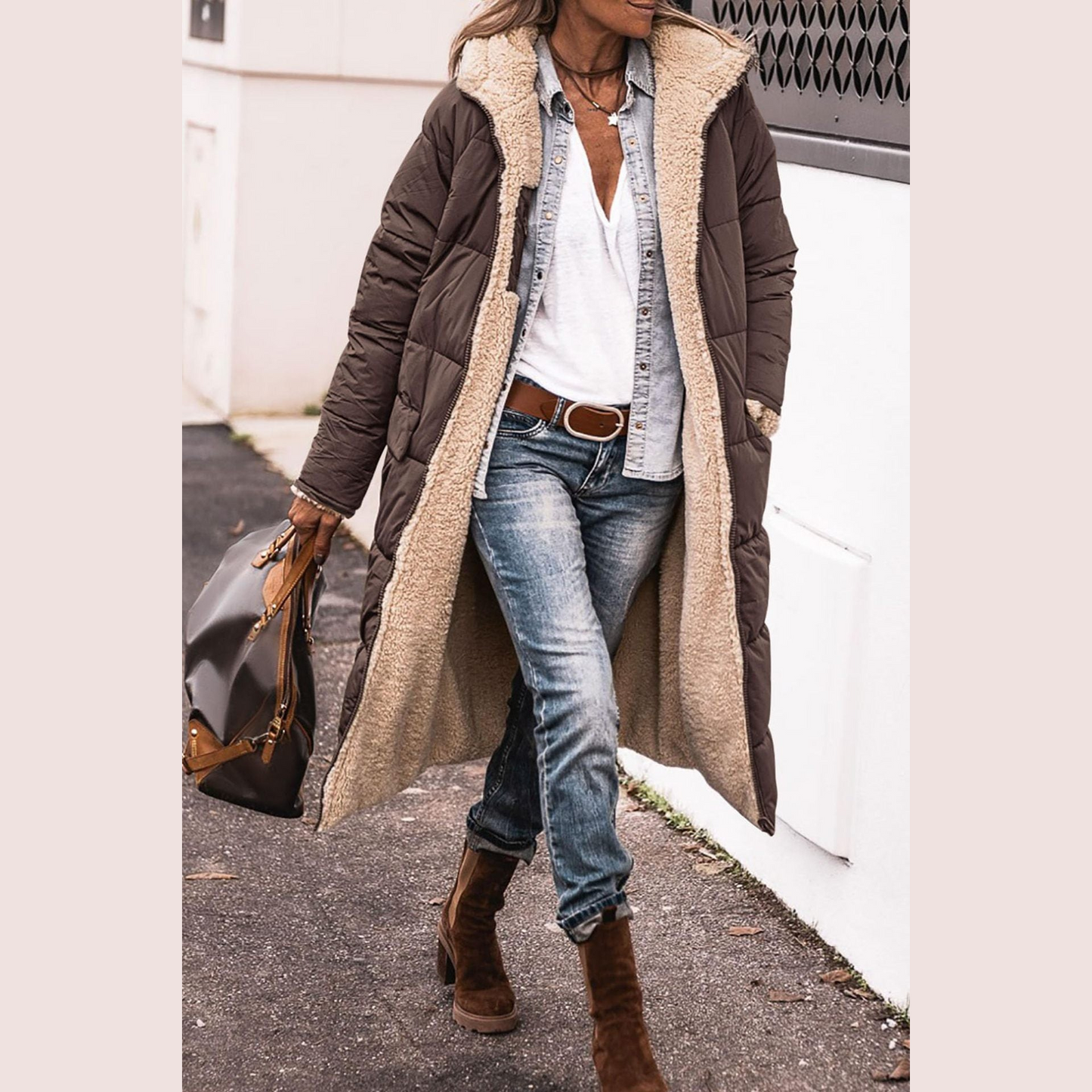 Amelia | Elegant Vendbar Frakke til Kvinder