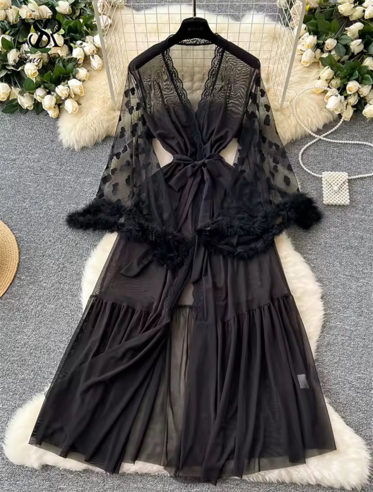 Keira™ | Transparent Blonde Kimono