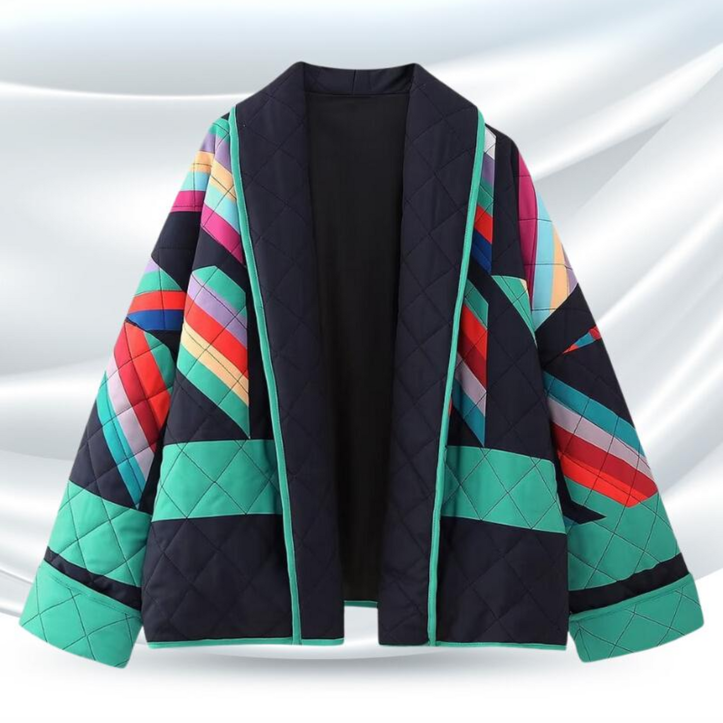 Mikki | Retro Kviltet Oversized Jakke