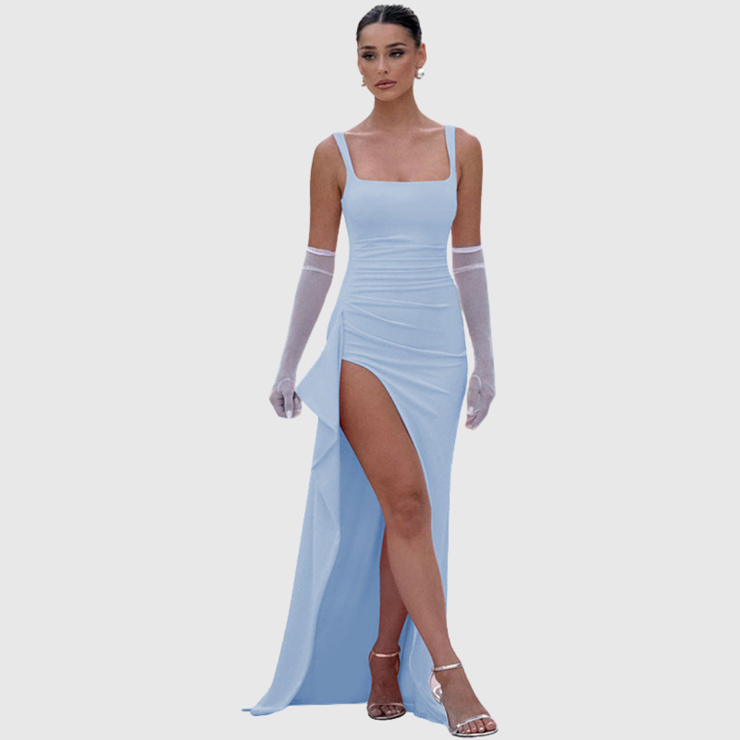 Cell | Elegant formel slip-maxi-kjole med åben ryg