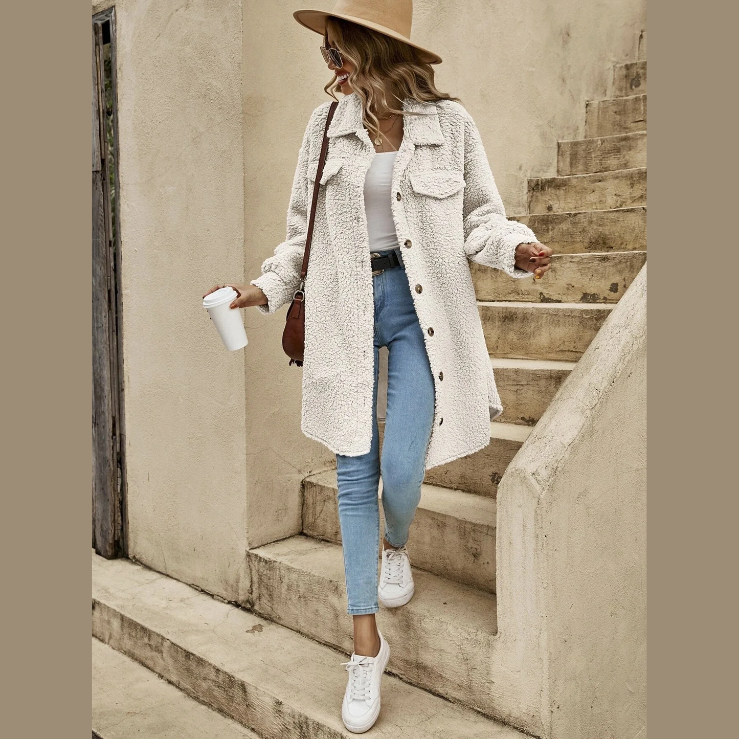 Esme | Afslappet cardigan kontorkåbe