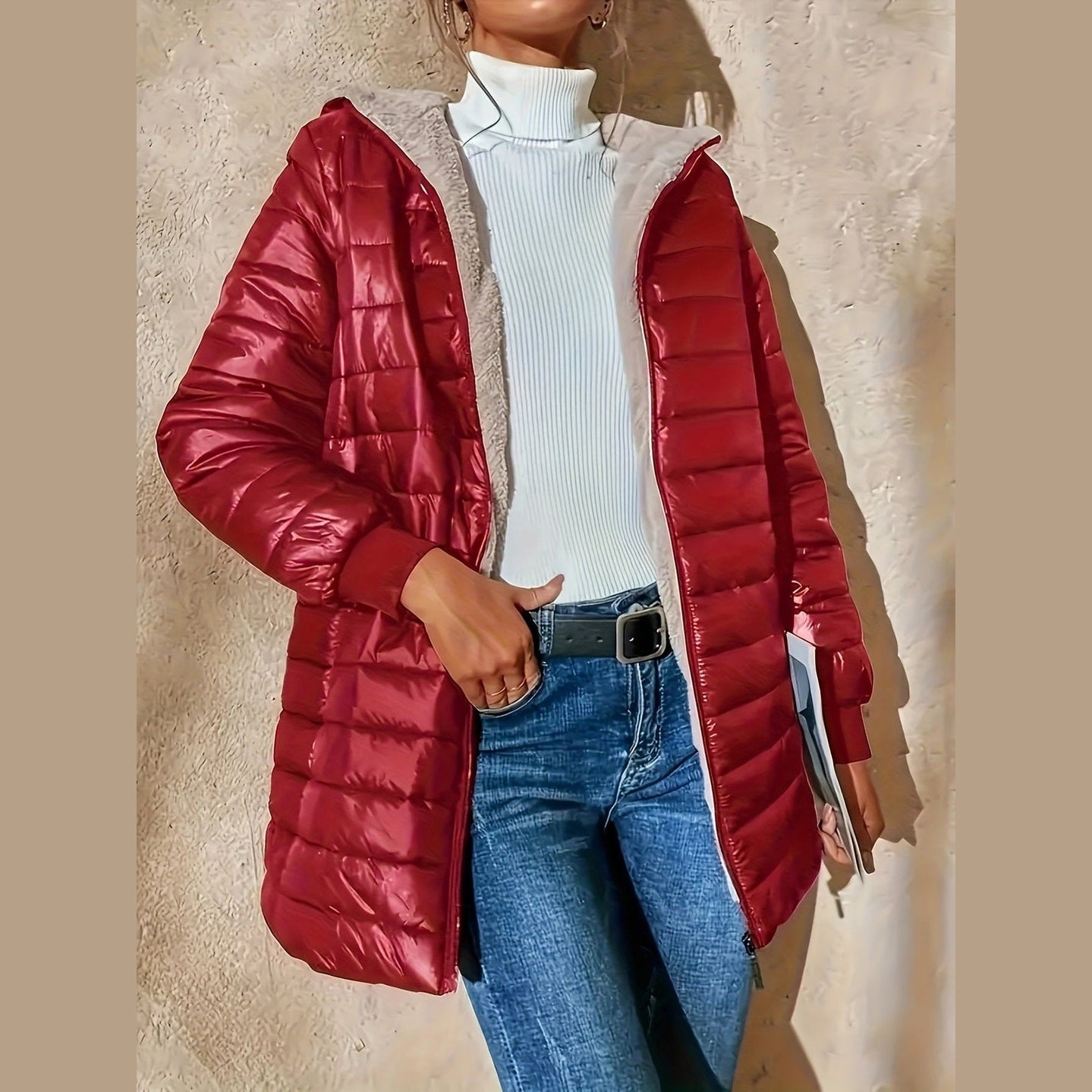 Alyssa™ - Komfortabel Casual Termisk Lang Jakke