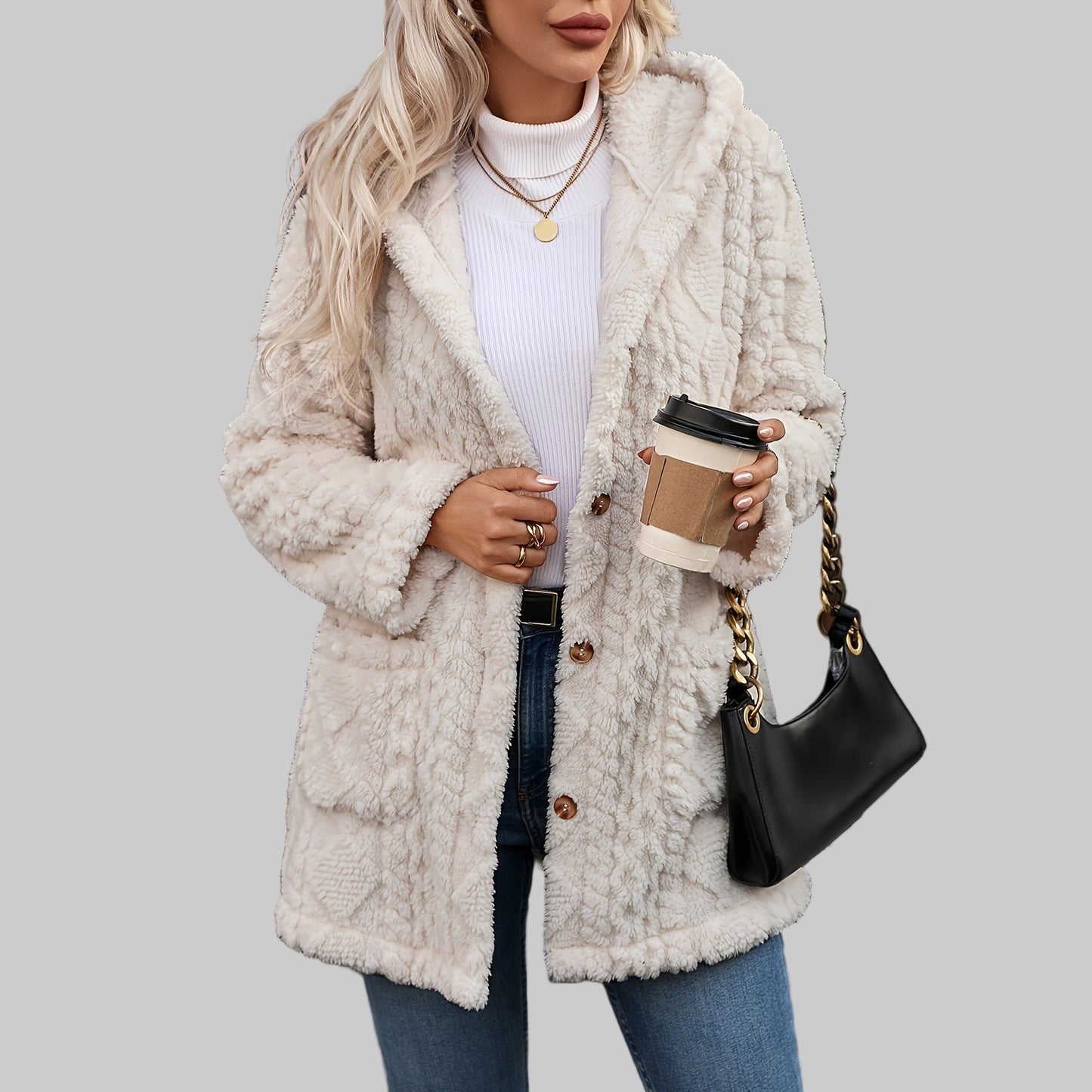 Clara™ | Elegant Plys Tøj Sårsvarm Frakke