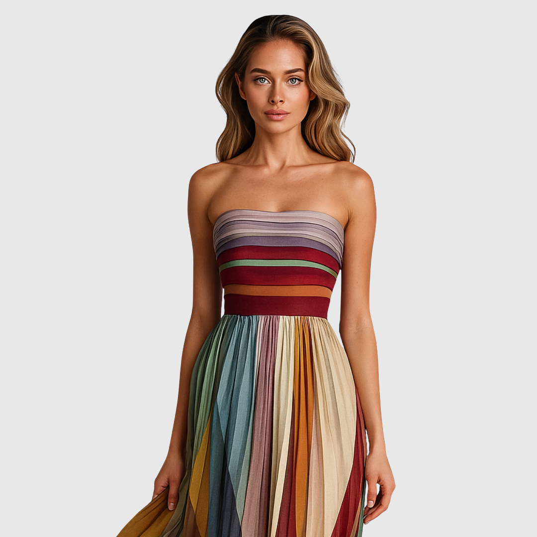 Isola | Elegant langt kjole med sofistikerede detaljer