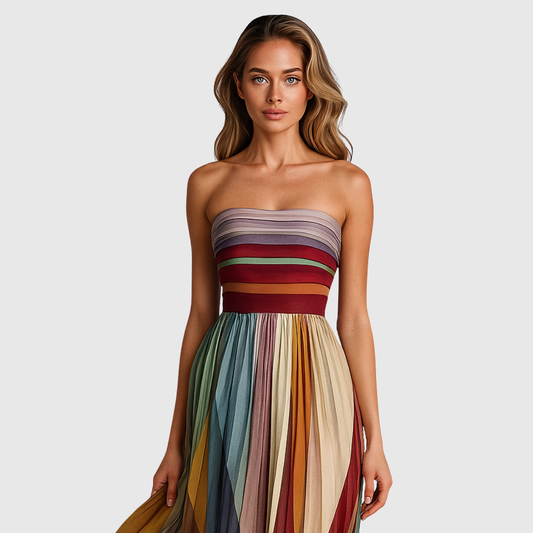 Isola | Elegant langt kjole med sofistikerede detaljer