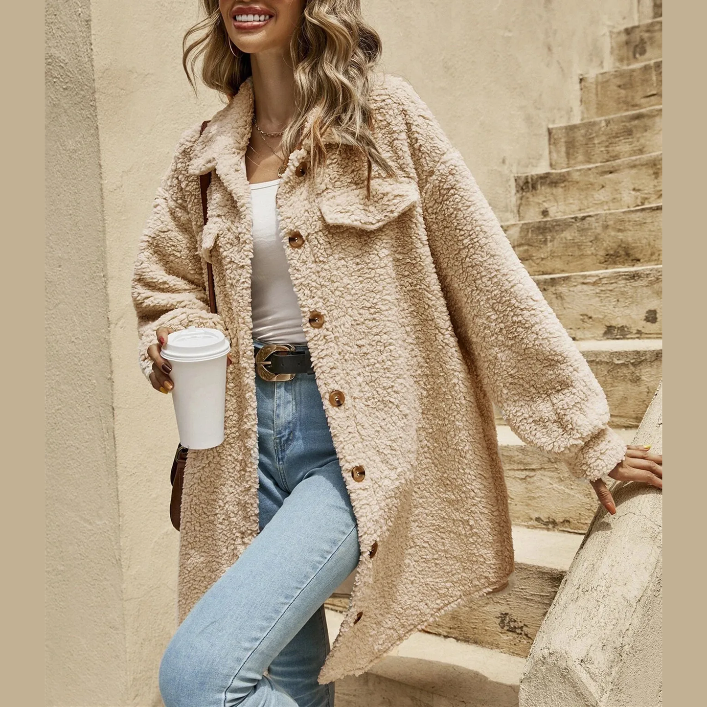 Esme | Afslappet cardigan kontorkåbe