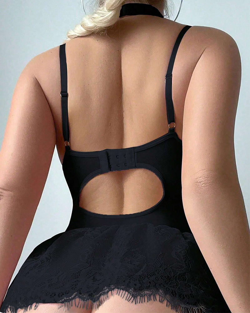 Zara™ | Lingerie Bodycon Romantisk med blondefinish