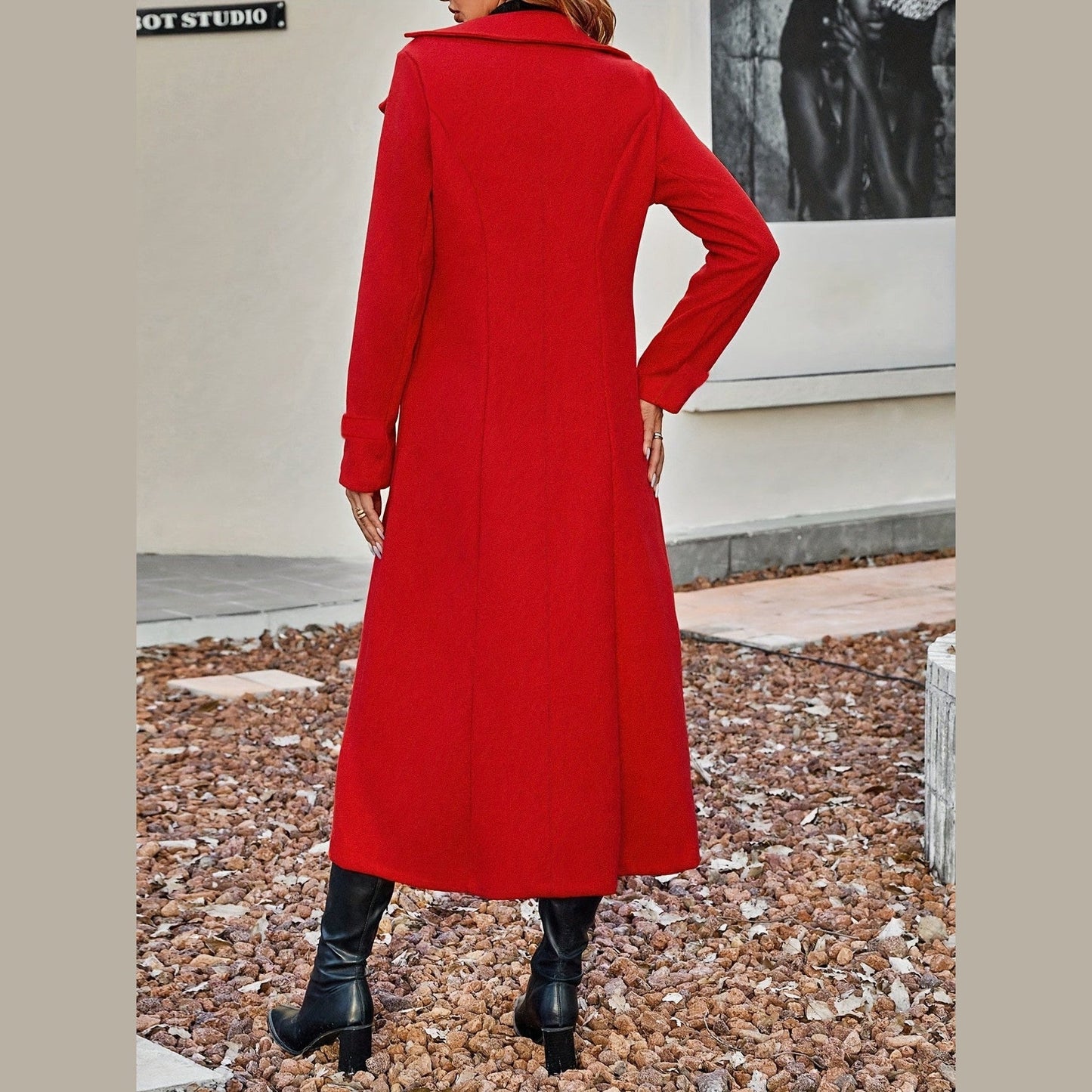 Adriana™ | Tidløs dobbeltknappet vinterfrakke