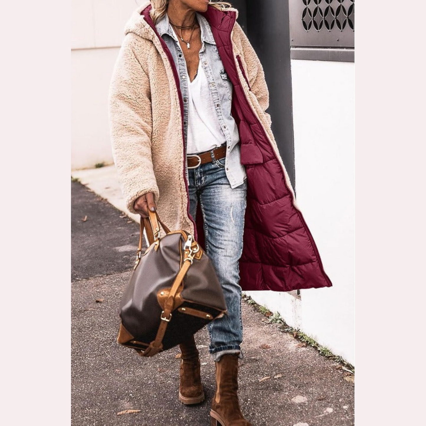 Amelia | Elegant Vendbar Frakke til Kvinder