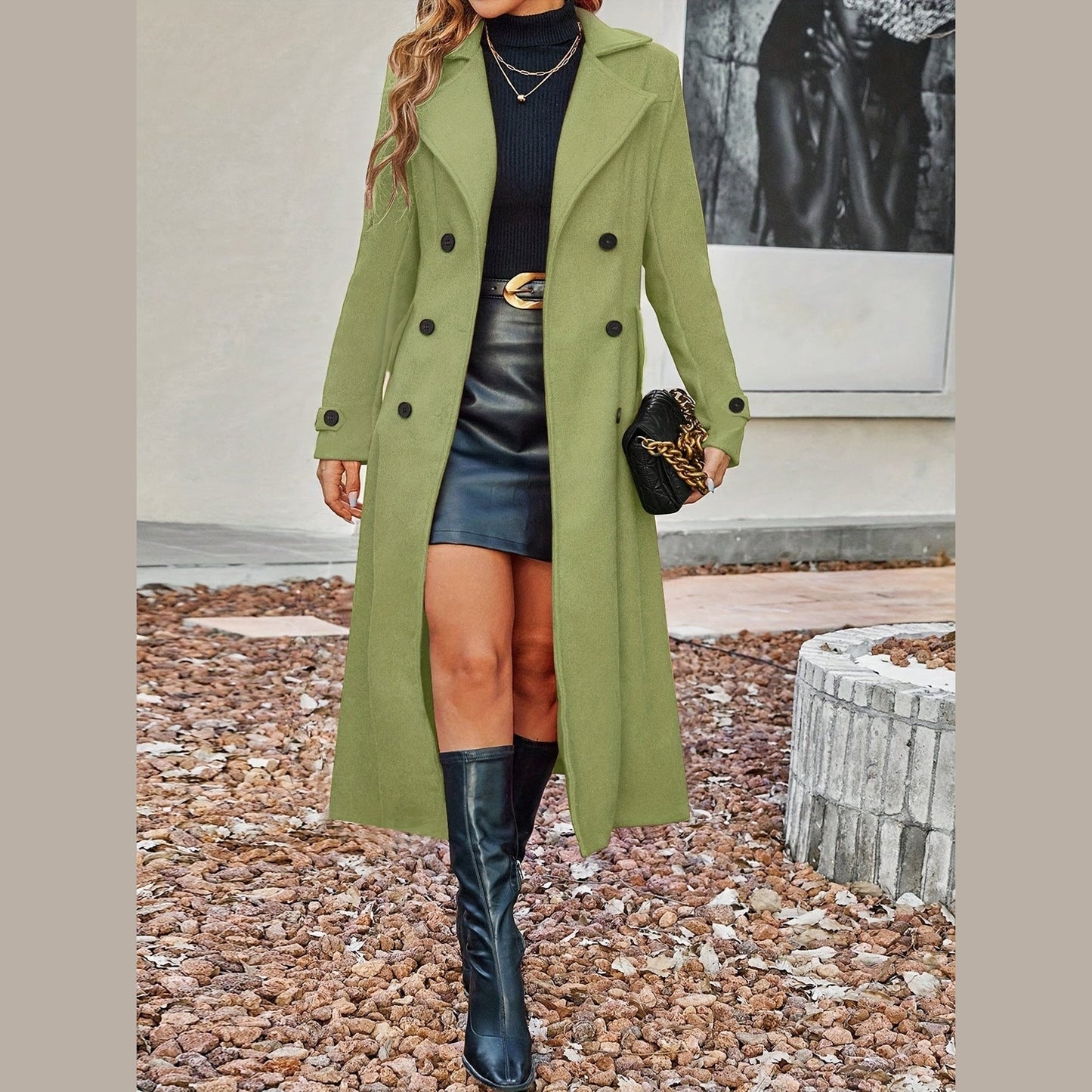 Adriana™ | Tidløs dobbeltknappet vinterfrakke