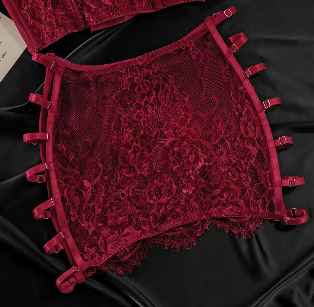 Amber™ | Ensemble Lingerie Rød Begær