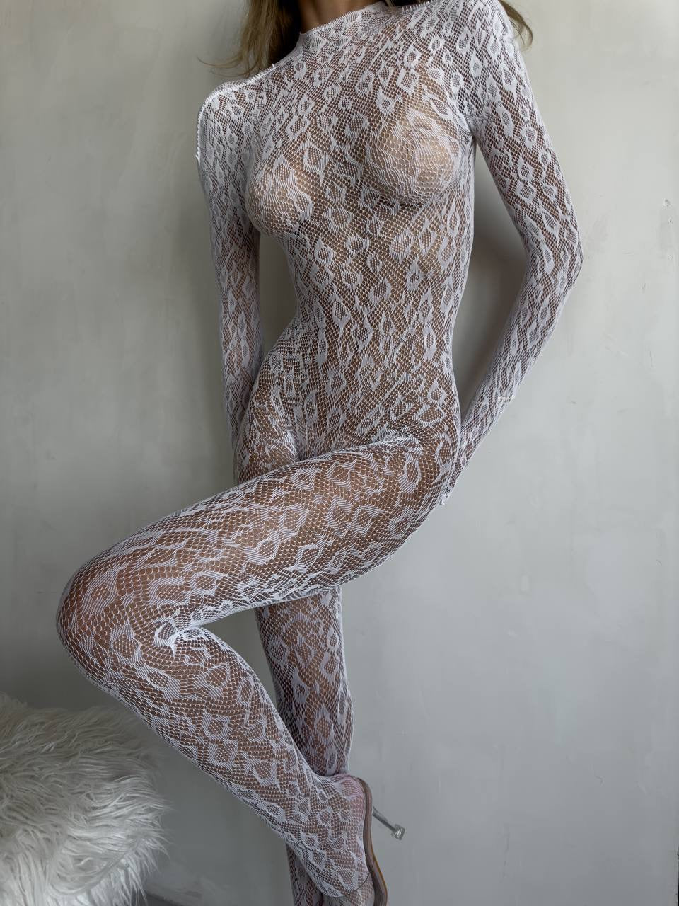Chloé™ | Sensuel Blondebodystocking i Blonde