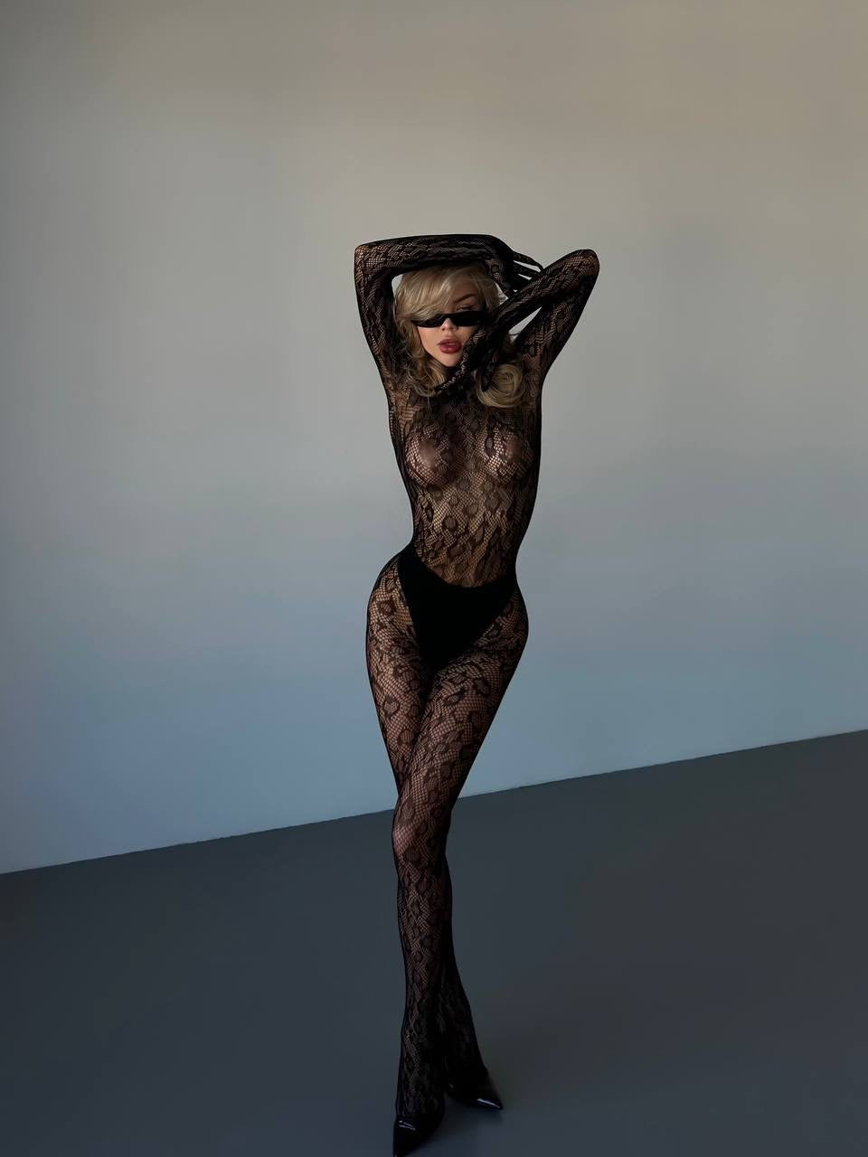 Chloé™ | Sensuel Blondebodystocking i Blonde