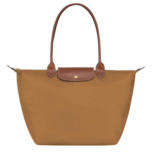 Longchamp - Stor Le Pliage Henkeltaske, Råhøj