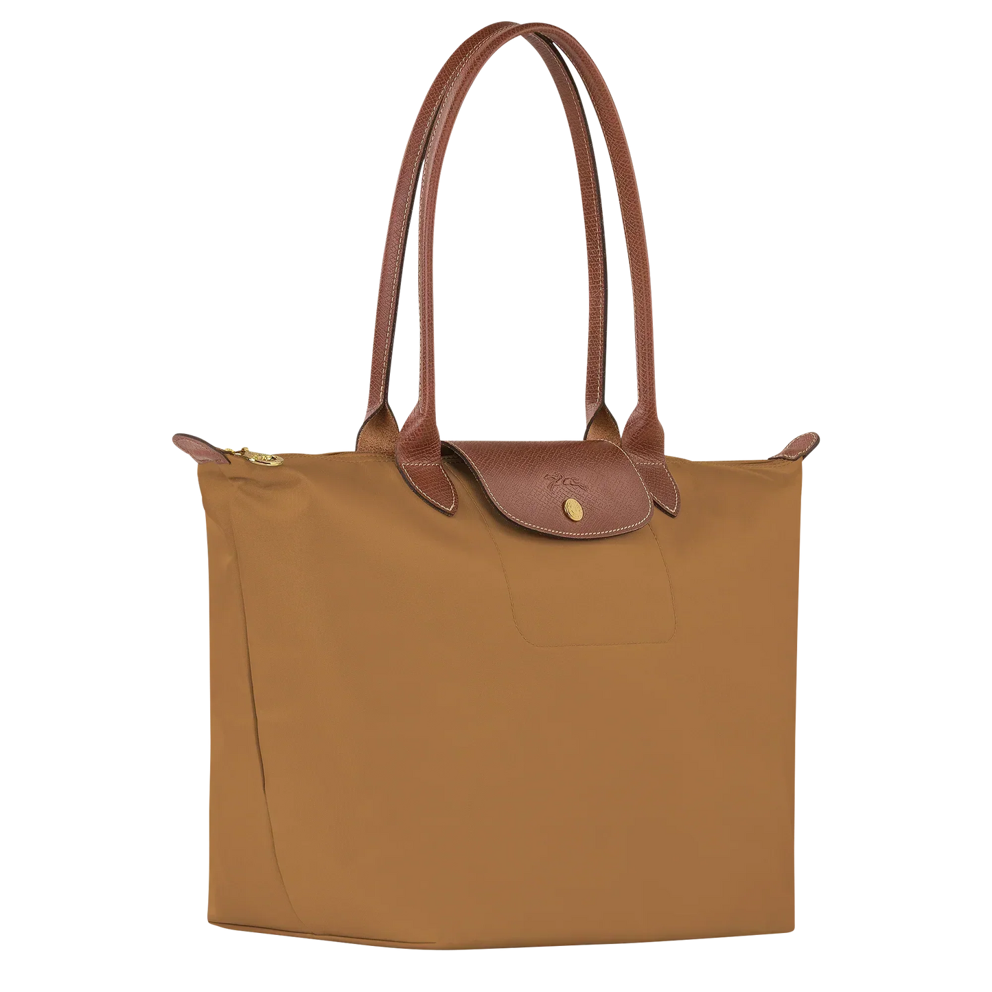 Longchamp - Stor Le Pliage Henkeltaske, Råhøj