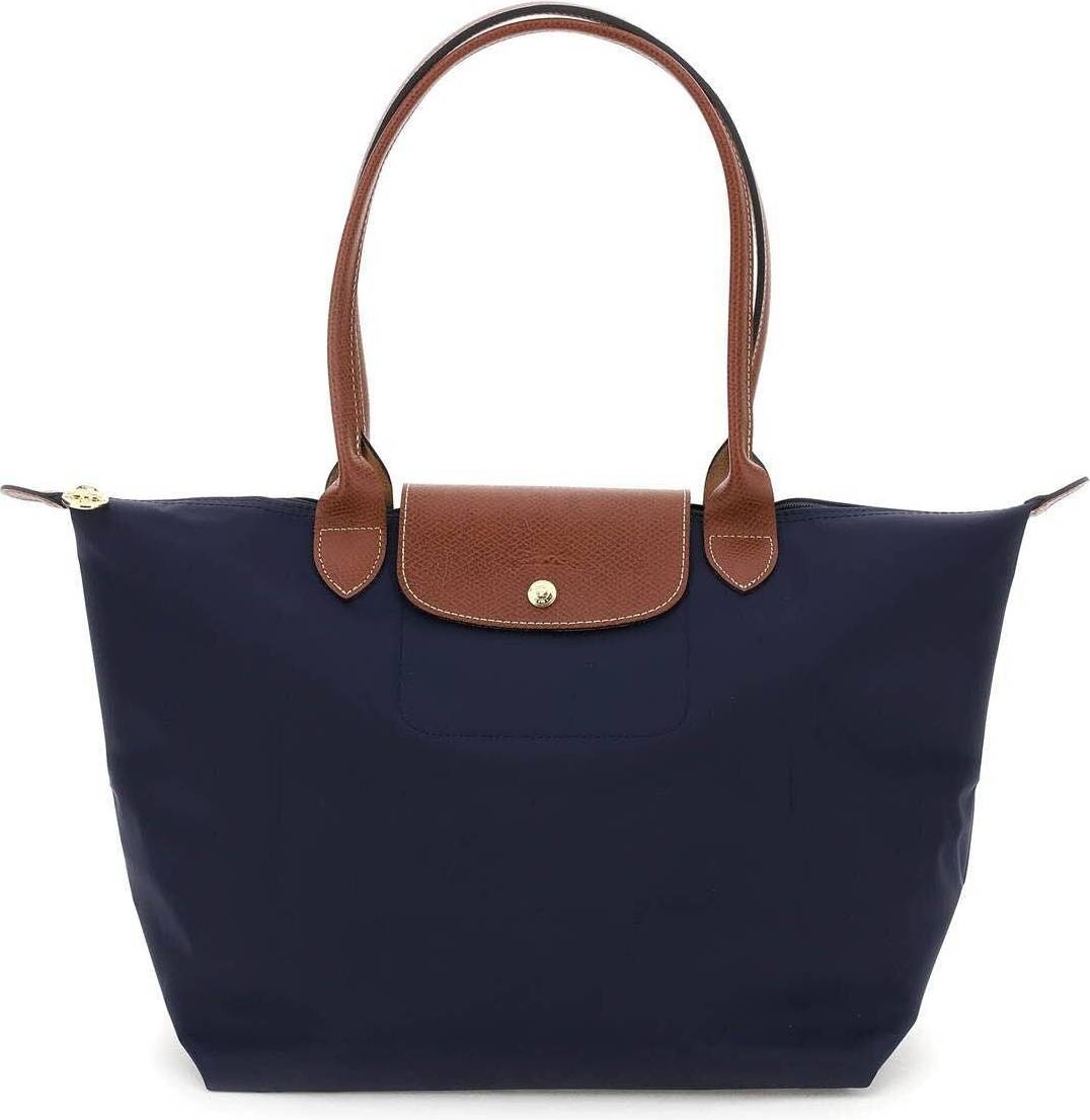 Longchamp - Stor Le Pliage Tote, Marineblå