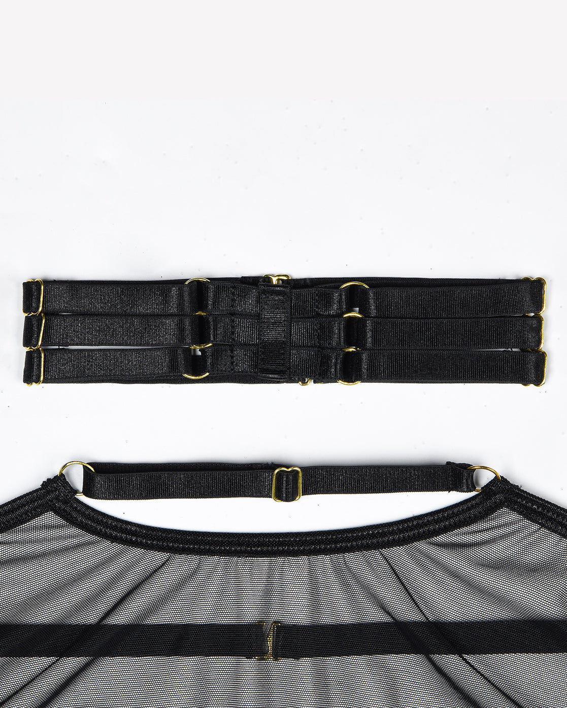 Eline™ | Fragløsætning sæt i mesh gennemsigtig 4 dele