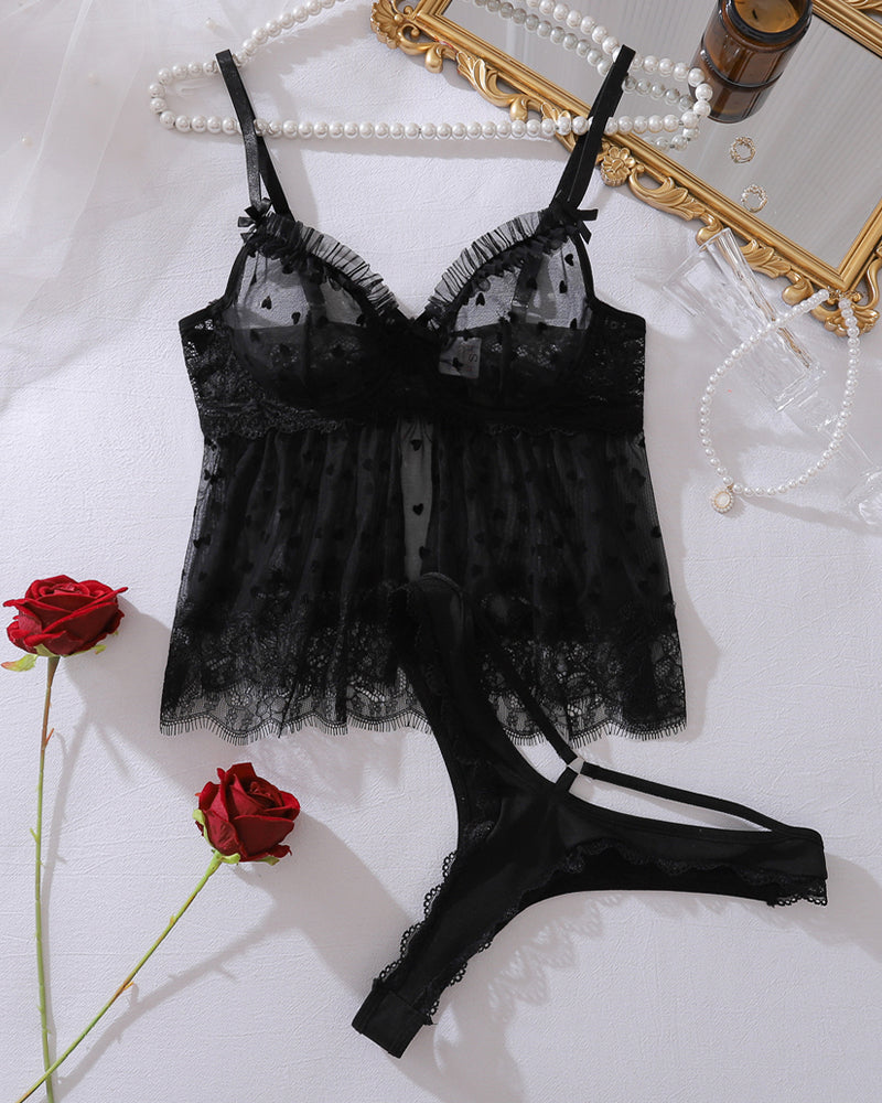 Rosa™ | Ensemble-top og mesh sensuel & trusse