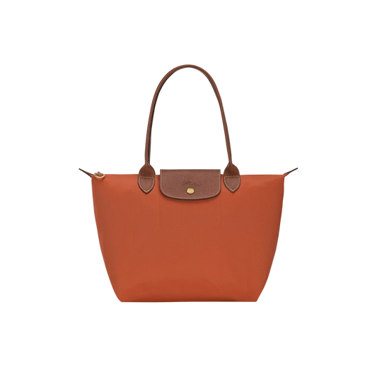 Longchamp - Stor Le Pliage Tote, Teglsten