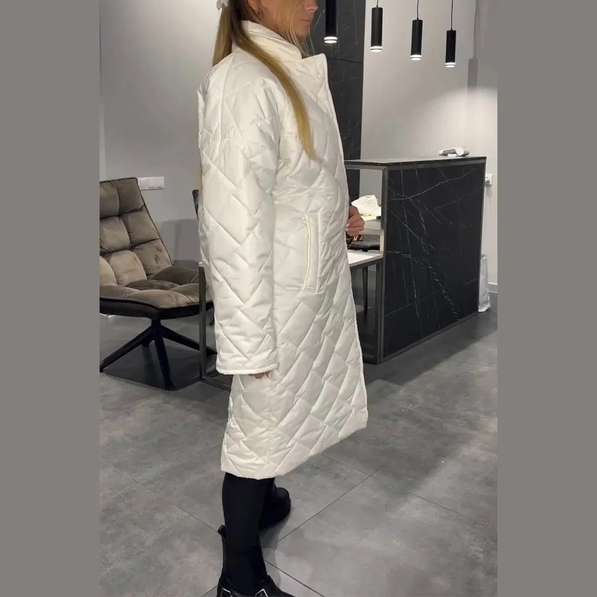 Belinda™ | Reversibel Quiltet Frakke