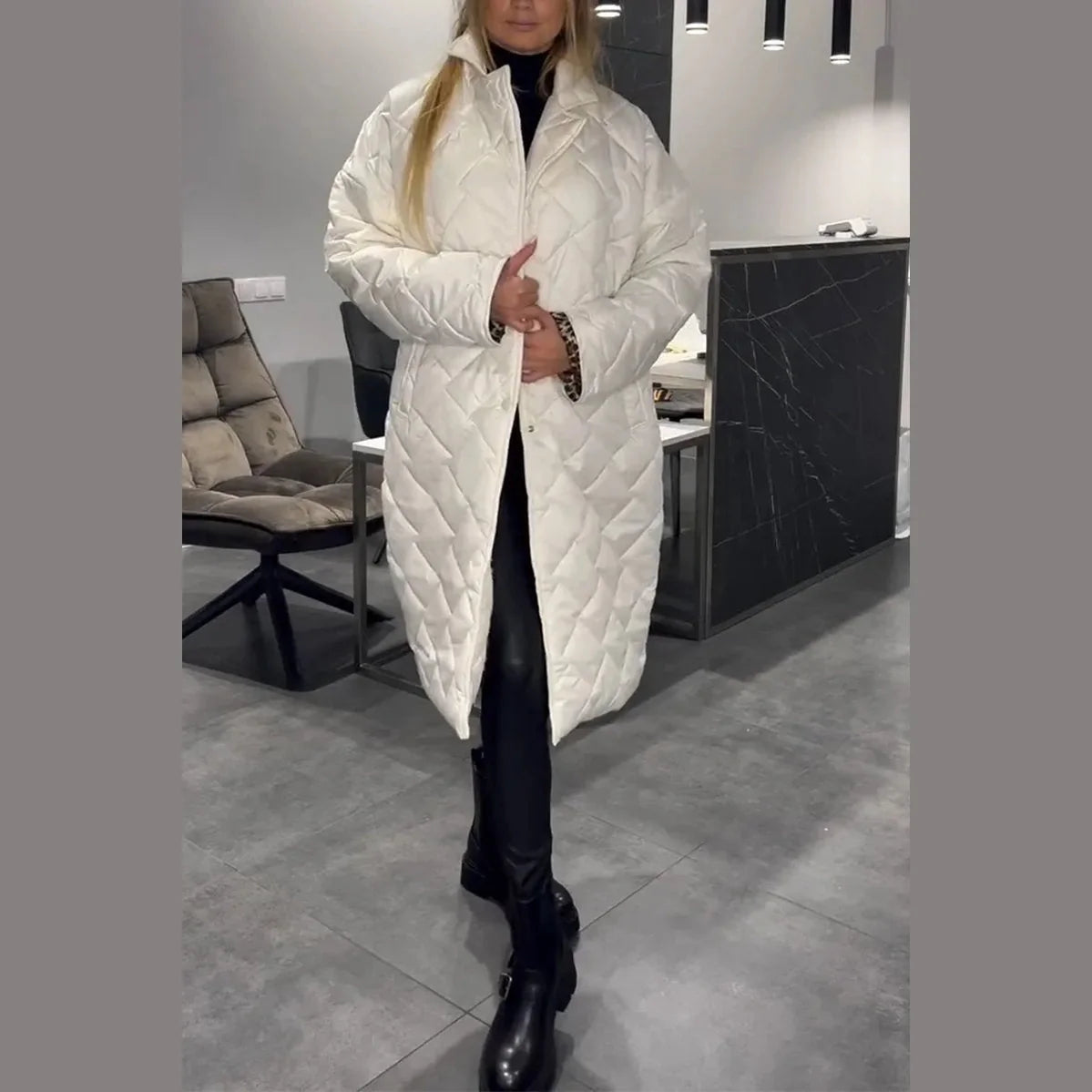 Belinda™ | Reversibel Quiltet Frakke